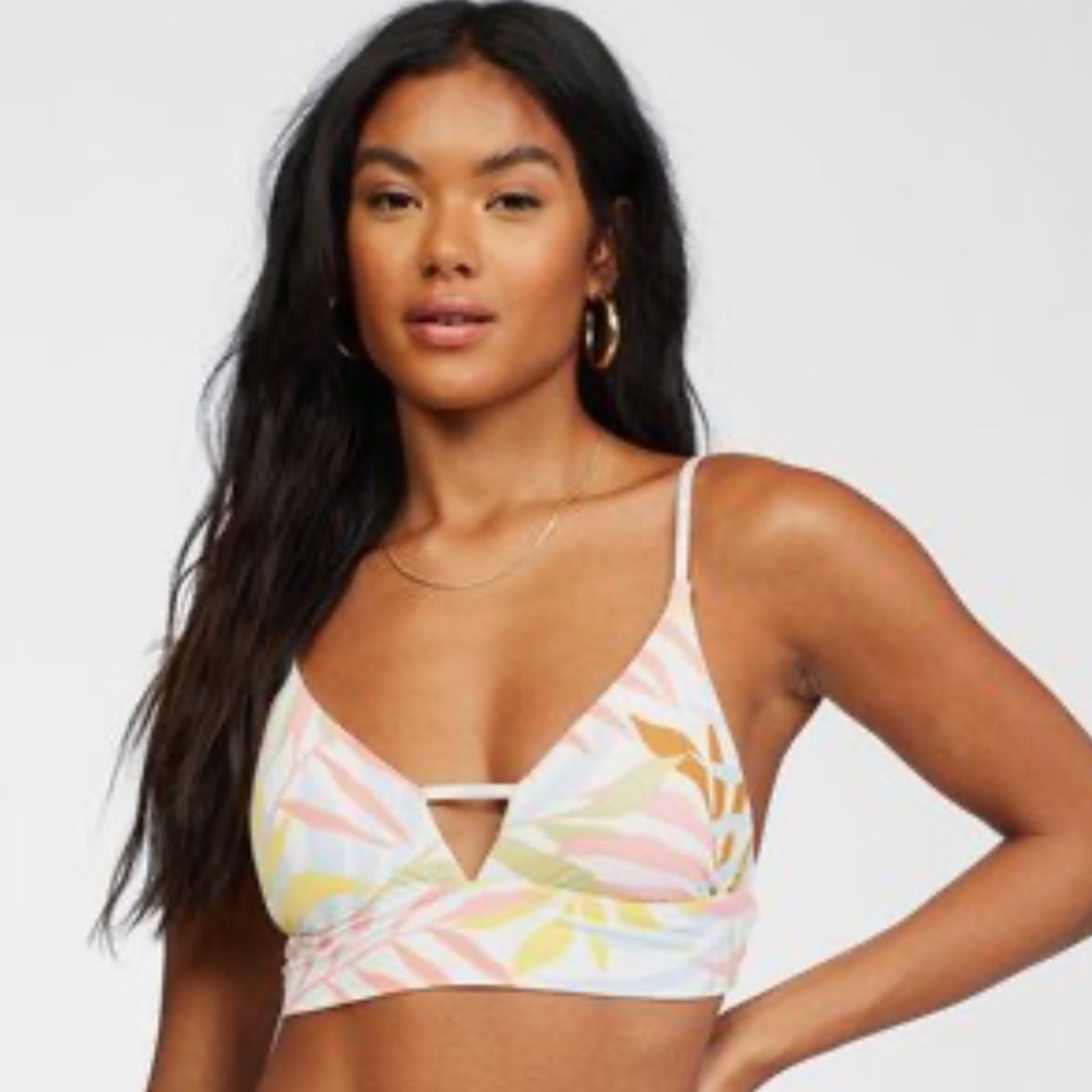 Billabong  Tropic Jungle V-Neck Cami Bikini Top In Various Sizes